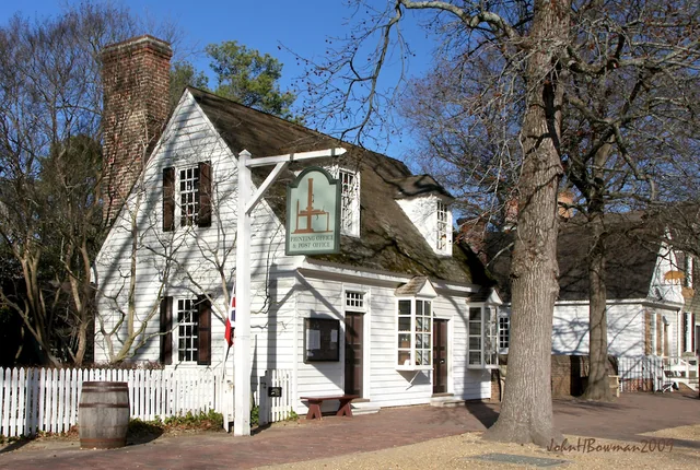 Print Shop and Post Office, Colonial Williamsburg